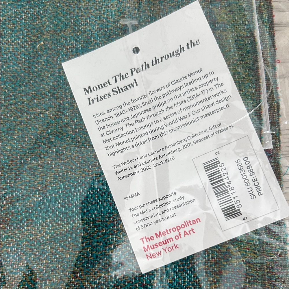 Monet The Path through the Irises Shawl
